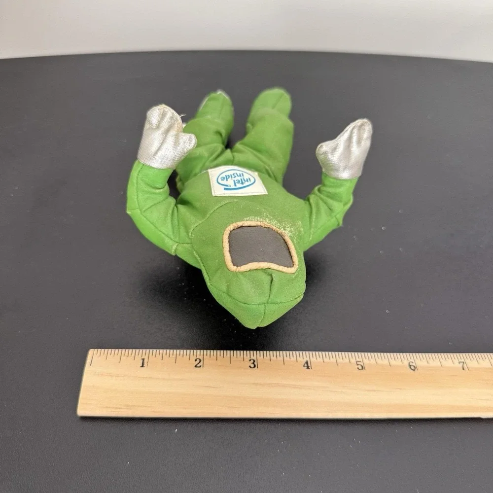 Vintage Intel Inside Astronaut Plush Promo Doll Green‎ 1990s Advertising